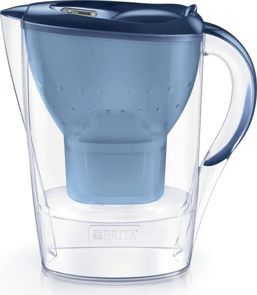 Brita - Wasserfilterkanne Marella Blau + 1 Maxtra Filterkartusche 2,4L