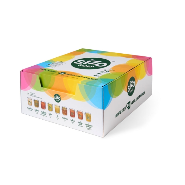 Sizo instant soup display