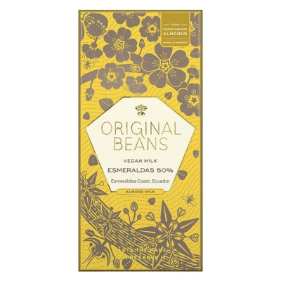 Kurzes Haltbarkeitsdatum: Original Beans - Esmeraldas Vegan Mandel - 50 % Mandelmilchschokolade